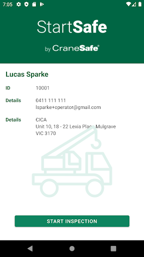 Android application StartSafe screenshort