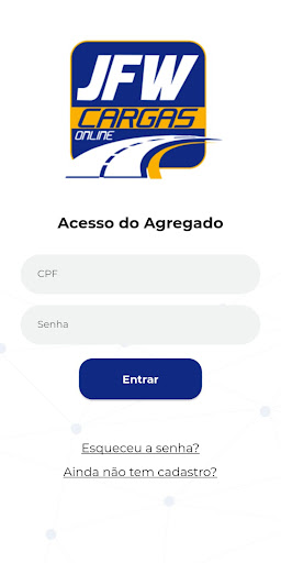 Android application JFW Cargas screenshort