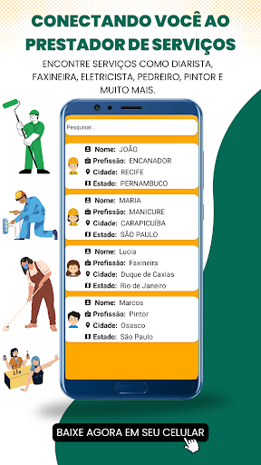 O PROFISSIONAL: SERVIÇOS AQUI Screen 3