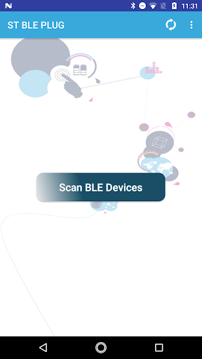 Android application ST BLE Plug screenshort