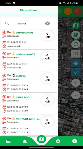 Android application Davis GPS screenshort
