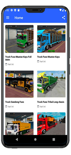 Mod Bussid Truck Fuso Muatan Kayu