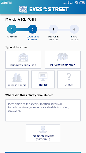 Eyes on the Street: Crime Stop Screen 3