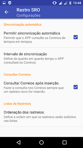 Rastro SRO - Encomendas