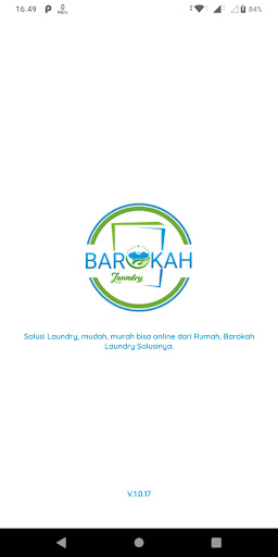 Android application Barokah Laundry screenshort