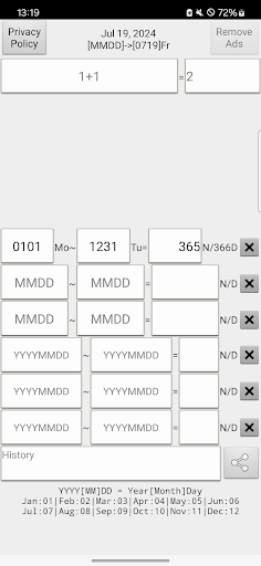Android application Days Counter Calculator App screenshort