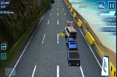 Highway racing: Traffic Rush