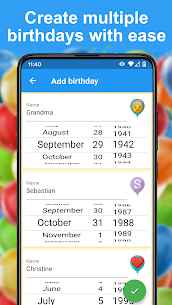 Birthday Calendar & Reminder MOD apk 3.0 free for Android 4