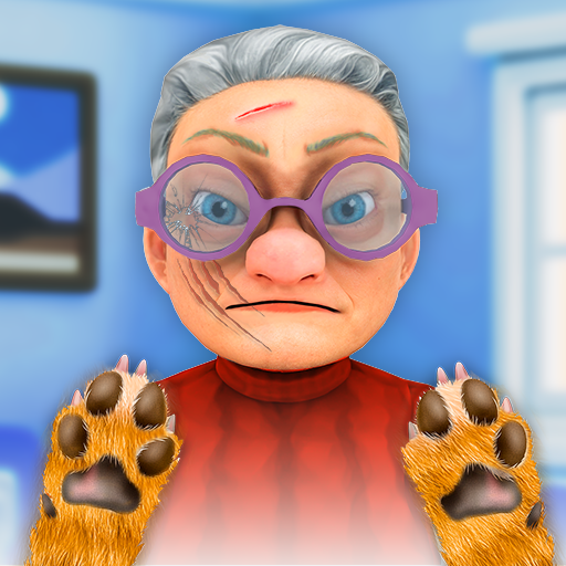 Kitty vs Granny - Cat Sim 3D Logo