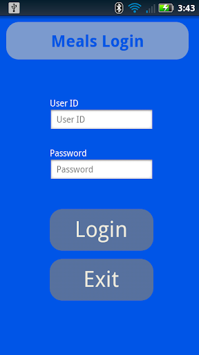 Android application Meals screenshort