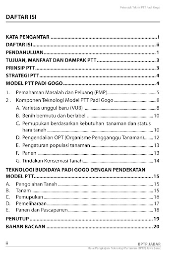 Petunjuk Teknis PTT Padi Gogo Screen 2