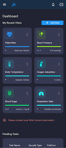 Android application TestSprint Dashboard screenshort