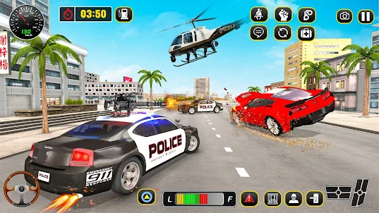 Police Helicopter Cop Chase 3D