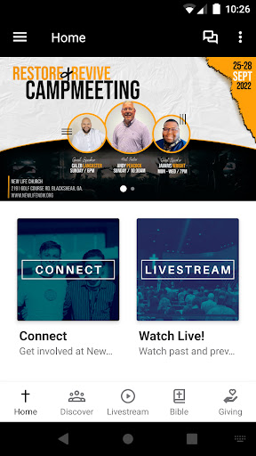 Android application New Life Church - Blackshear screenshort