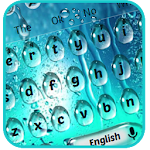 Cover Image of Descargar Water Drops Keyboard theme 10001004 APK