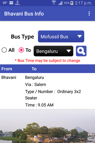Bhavani Bus Info
