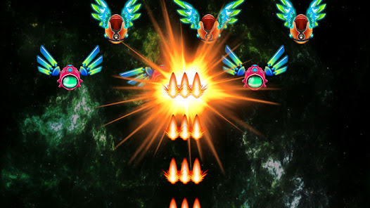 Galaxy Attack: Alien Shooter v51.3 MOD APK (Unlimited Money/VIP Unlocked) Gallery 1