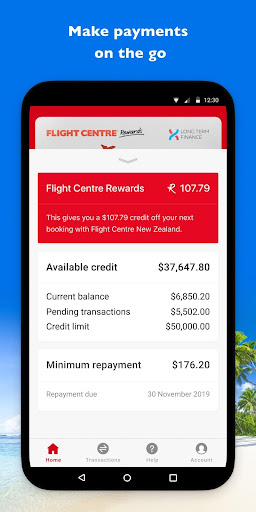 Flight Centre Mastercard Screen 2