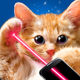 Real cat laser joke icon