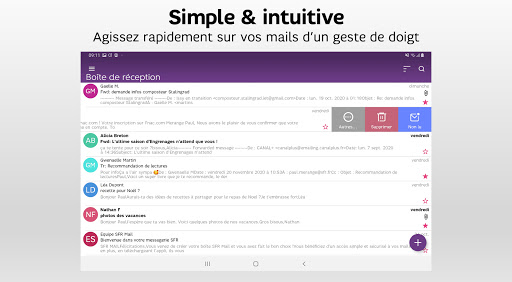 Screenshot of SFR Mail