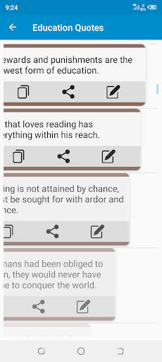 Education Quotes App Screen 2