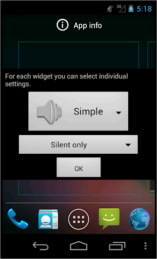 Change ringer mode widget Screen 3