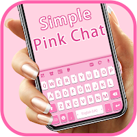 Фон клавиатуры Simple Pink Chat