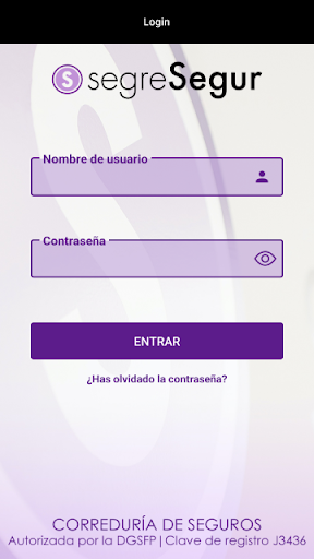 Android application SEGRESEGUR screenshort