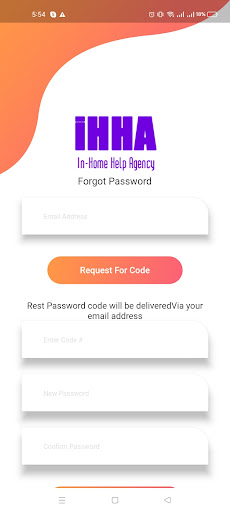 In Home Help Screen 2
