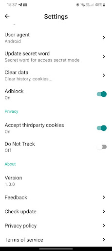 AndroidMobileBrowser Screen 3