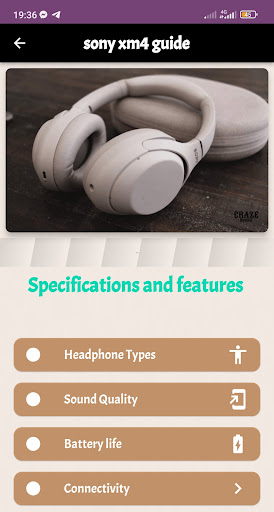 sony xm4 guide Screen 2