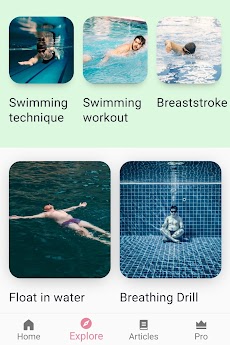 アプリで泳ぐ方法を学ぶのおすすめ画像1