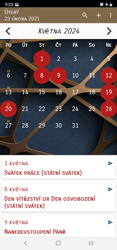 Kalendář CZ Screen 2