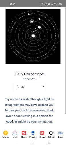 Daily Horoscope Screen 2