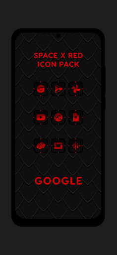 Screenshot of Space X - Red Icons