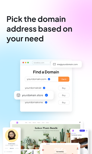 Android application Konekios:Buat Web Tanpa Coding screenshort