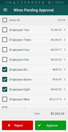 ChoiceOne Treasury Management Screen 3