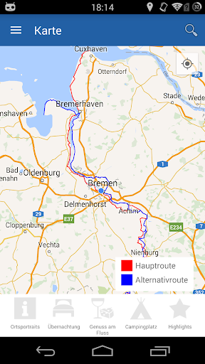 Weser-Radweg: App der InfoZent Screen 3