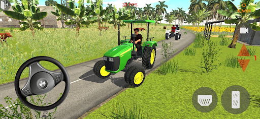 Indian Tractor Driving 3D Screen 3