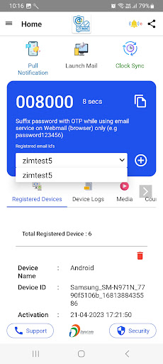 Android application Mraksha screenshort