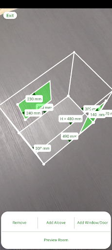 Room Measurement 3D Screen 3