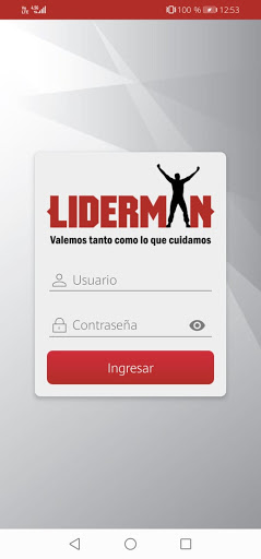 Android application LIDERAPP screenshort