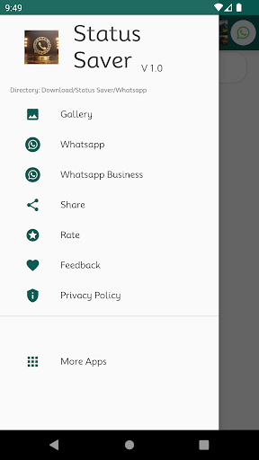 Android application Status Downloader screenshort