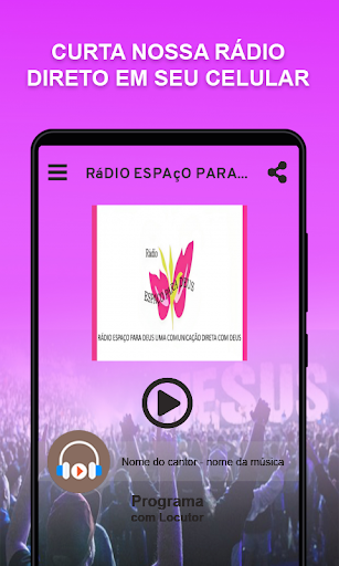 Android application Rádio Espaço para Deus screenshort