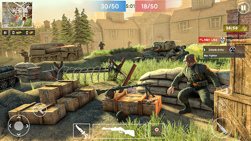 Android application Gun Shooter Offline Game WW2: screenshort