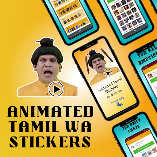 Android application Animated Tamil WAStickers screenshort