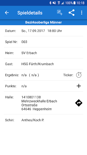 SV Erbach Handball Screen 3