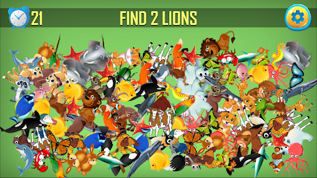 Animal Hidden Object Games Seek and Find Adventure