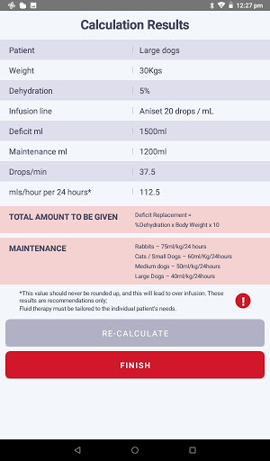 Fluid Therapy Calculator