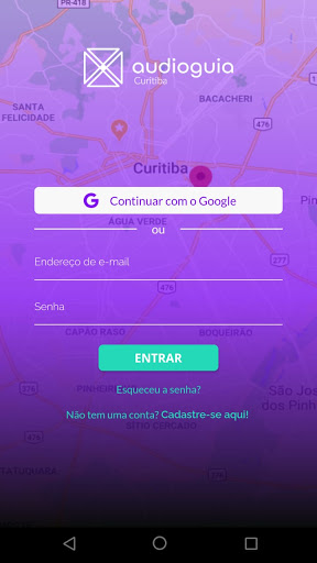 Android application Audioguia Curitiba screenshort